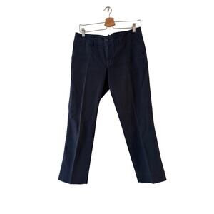 Gap Women's Straight Stretch Capri Cropped Pants Size 8 Navy Blue